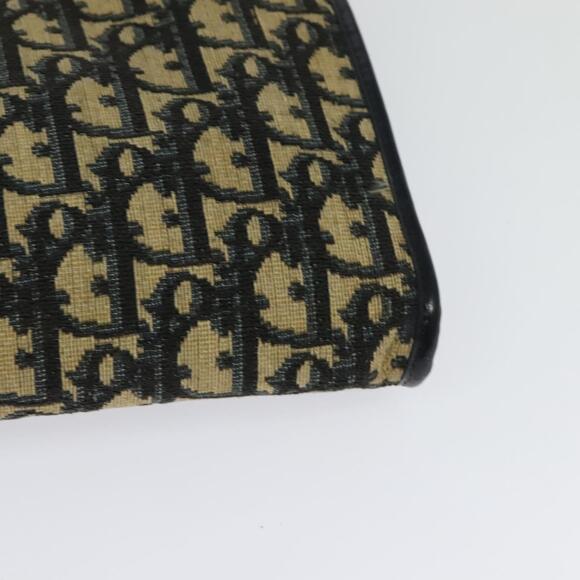 DIOR Trotter Canvas Shoulder Bag Navy Gold - Picture 8 of 16